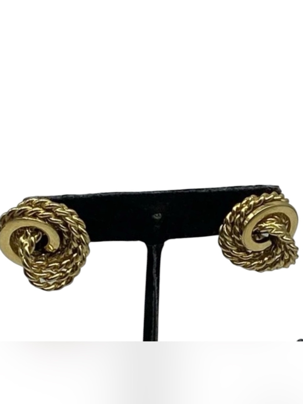 Monet Twisted Rope Knot  Stud Earrings